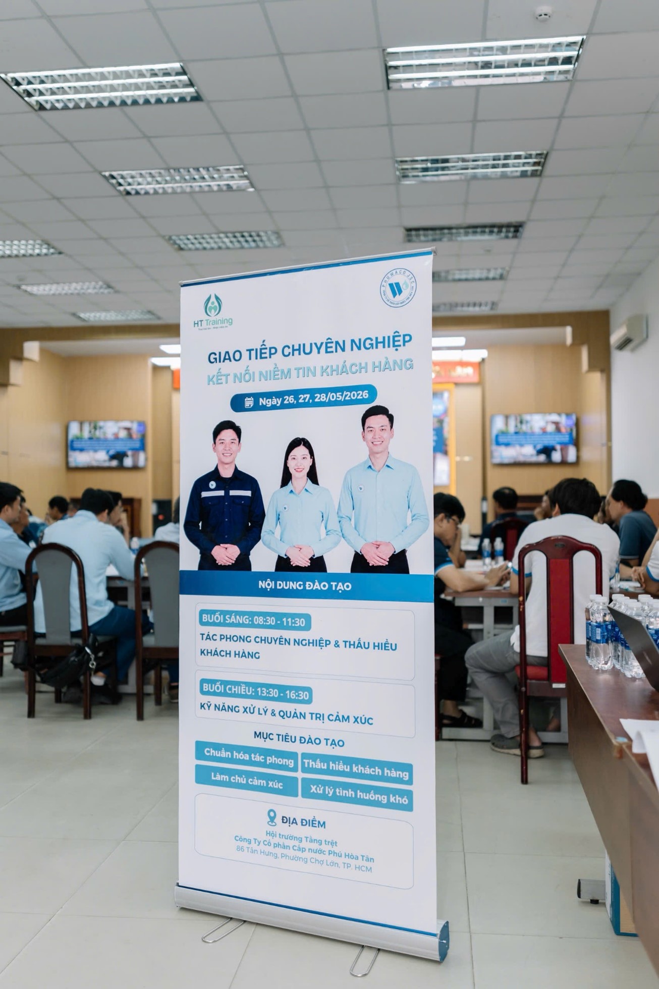 PHÚ HÒA TÂN TỔ CHỨC ĐÀO TẠO KỸ NĂNG GIAO TIẾP   NÂNG CAO CHẤT LƯỢNG PHỤC VỤ VÀ HIỆU QUẢ PHỐI HỢP CÔNG VIỆC