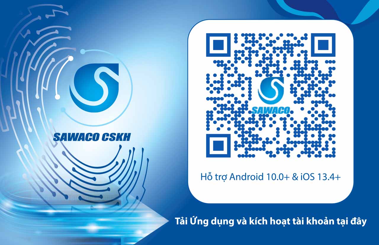 Ứng dụng SAWACO CSKH<strong>Dịch vụ khách hàng tiện ích</strong>