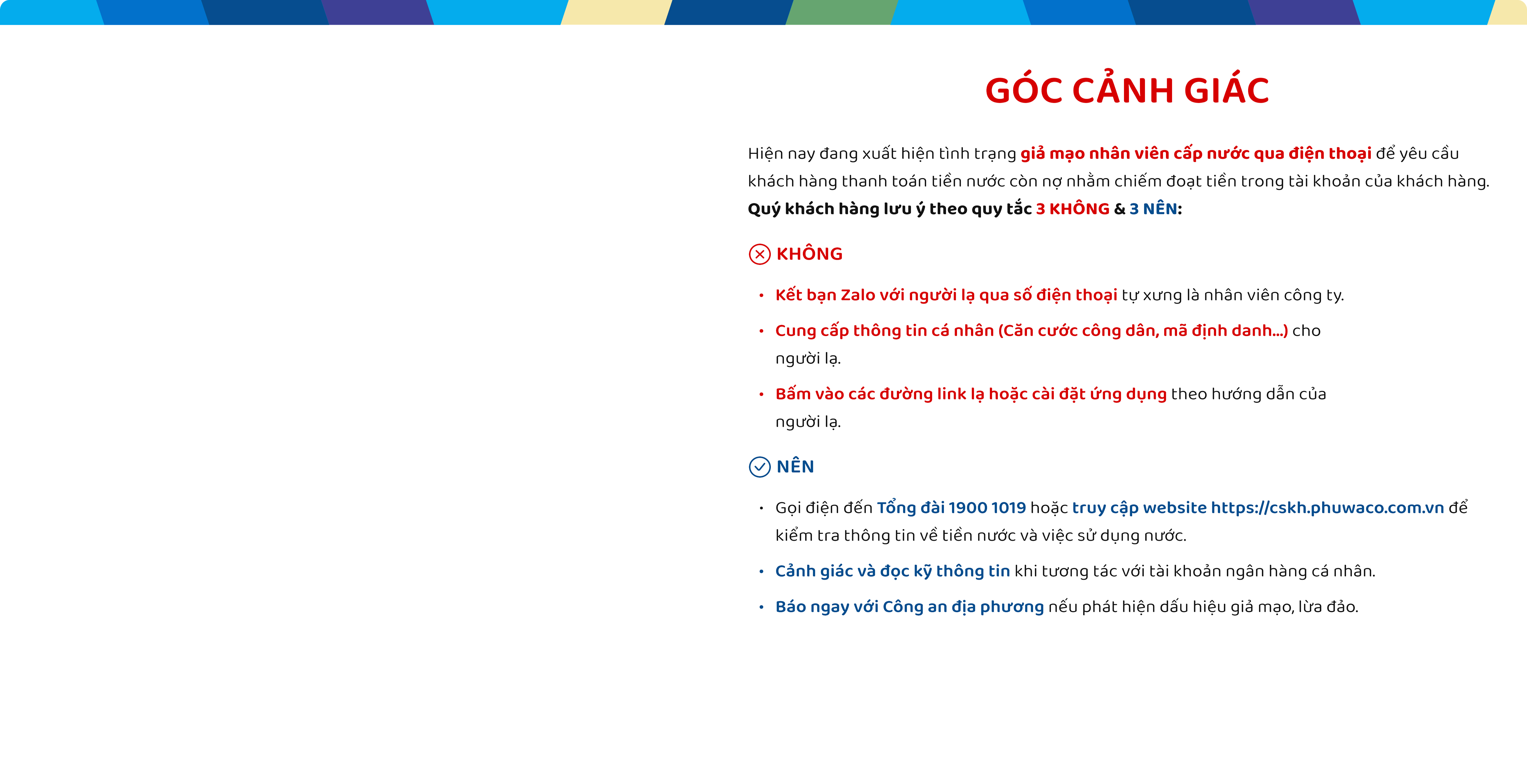 Góc cảnh giác<strong>LỪA ĐẢO NỢ TIỀN NƯỚC ĐỂ CHIẾM ĐOẠT TÀI SẢN</strong>